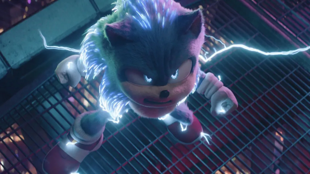 Sonic prepares to fight Shadow in Sonic the Hedgehog 3