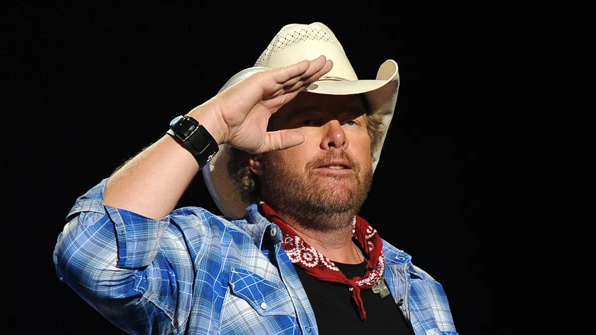 Toby Keith on stage.