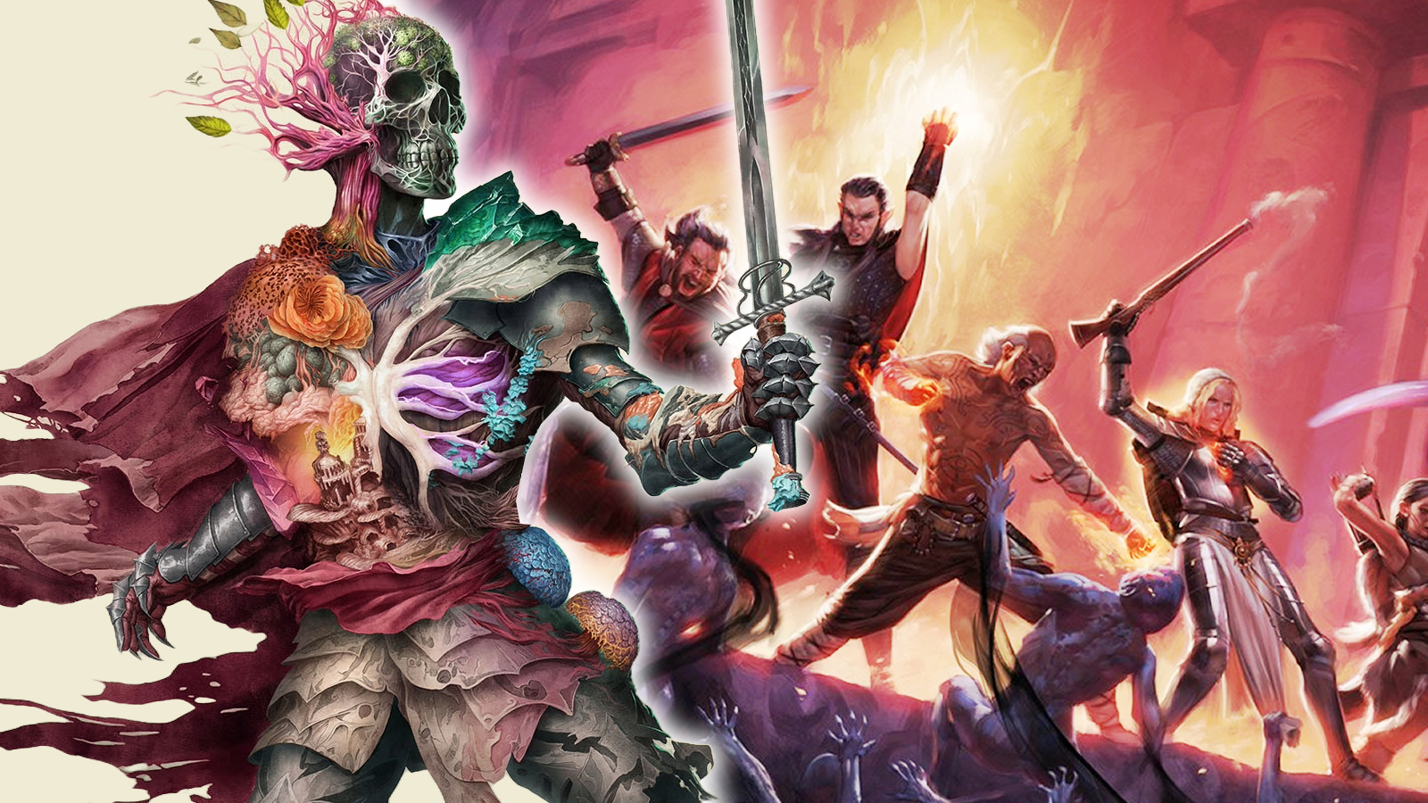 A custom header for The Escapist combining key art for Avowed and Pillars of Eternity