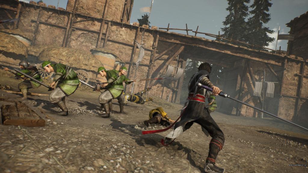 The Wanderer uses a spear in Dynasty Warriors: Origins