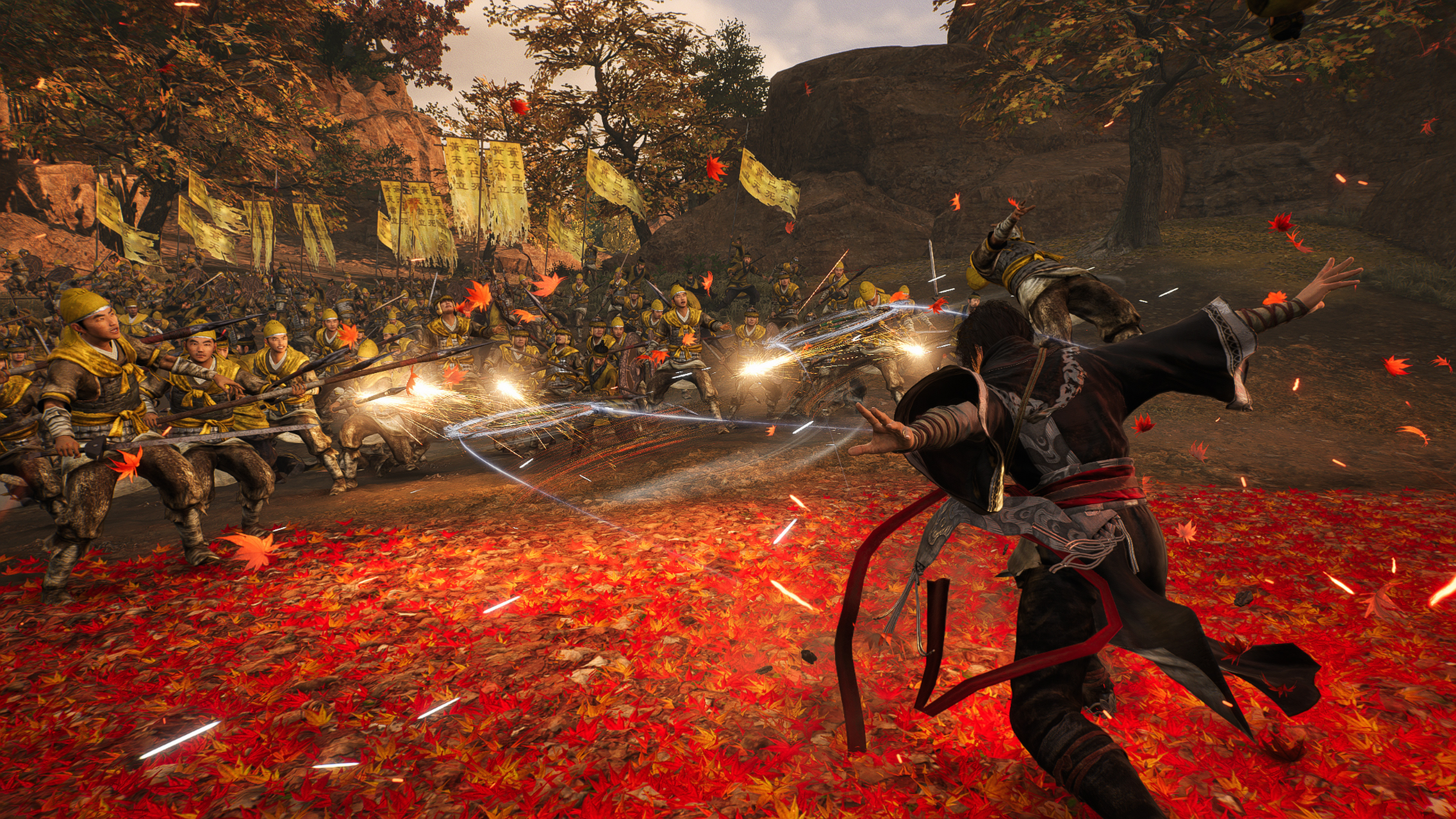 The Wanderer uses wheels in Dynasty Warriors: Origins