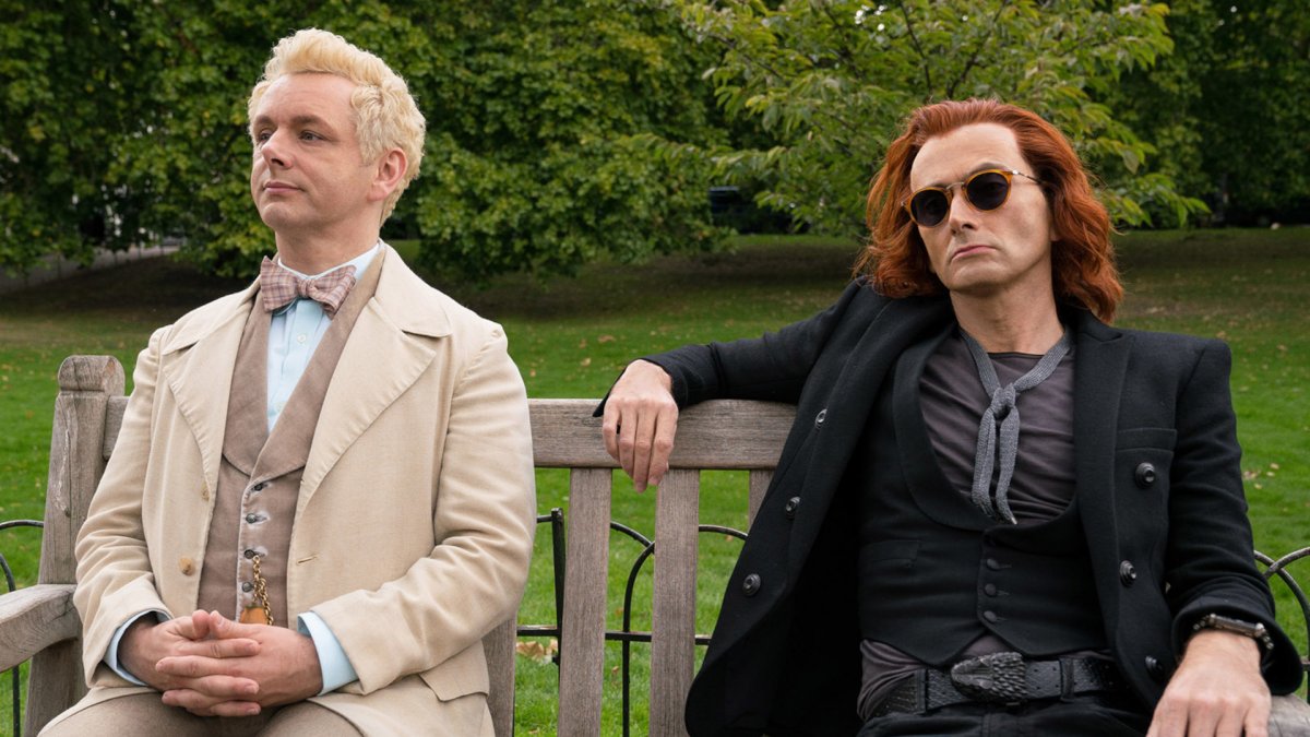 Michael Sheen and David Tennant in Good Omens