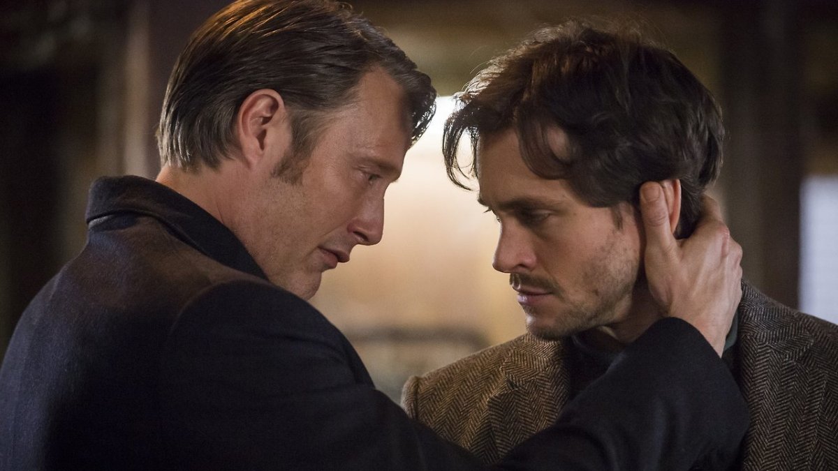 Mads Mikkelsen and Hugh Dancy in Hannibal