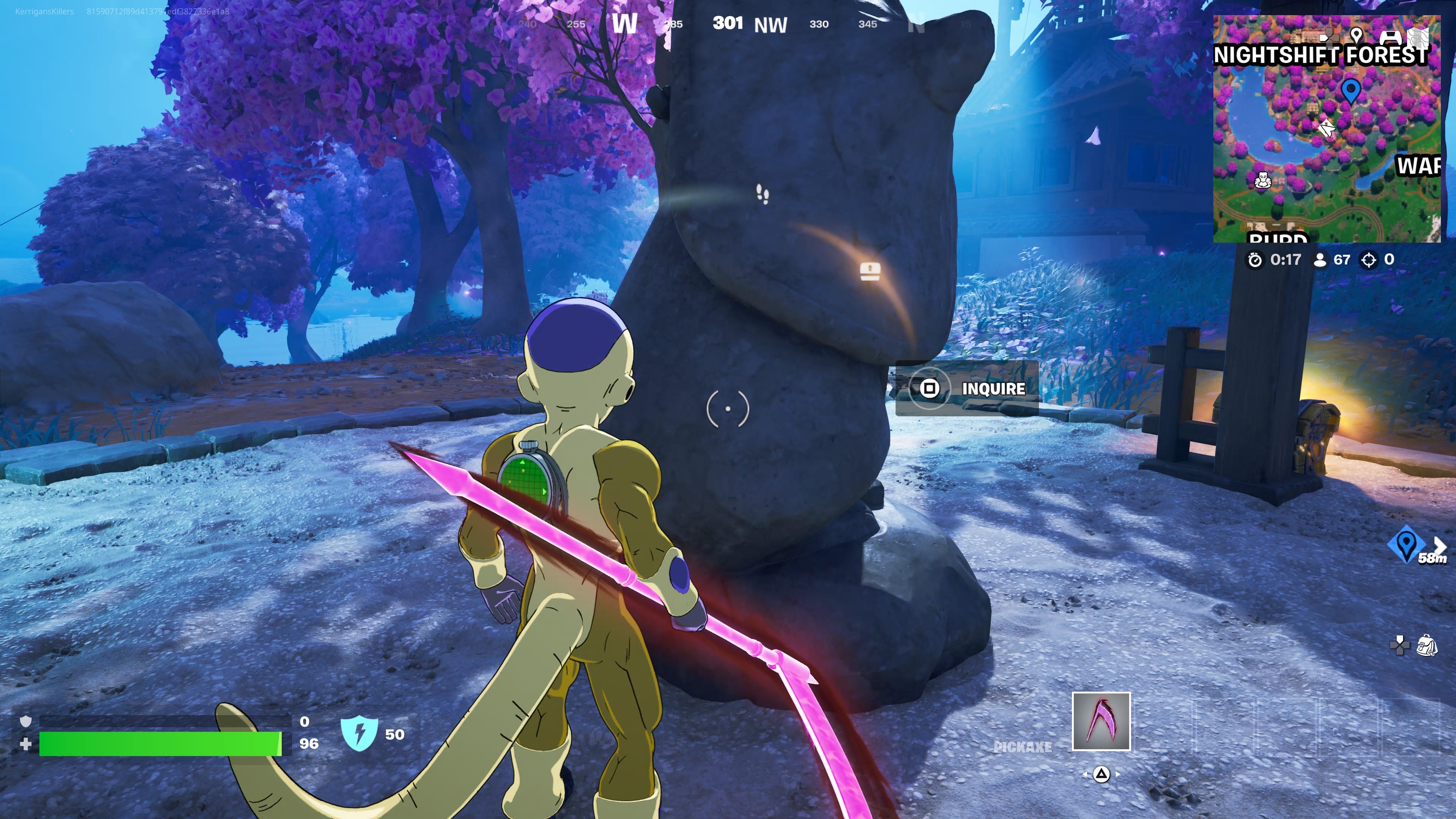 The dog statue that's part of the riddles in Fortnite.