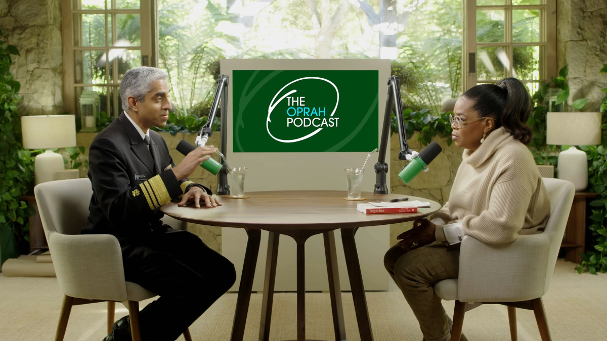 Oprah Winfrey talks with Dr. Vivek Murthy in The Oprah Podcast