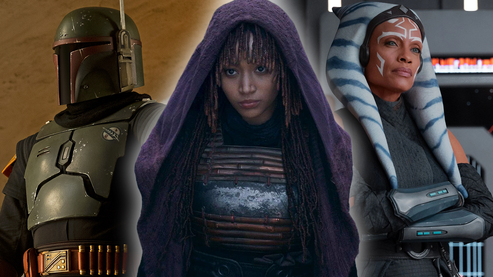 An Escapist custom header featuring Star Wars characters Boba Fett, Mae, and Ahsoka Tano