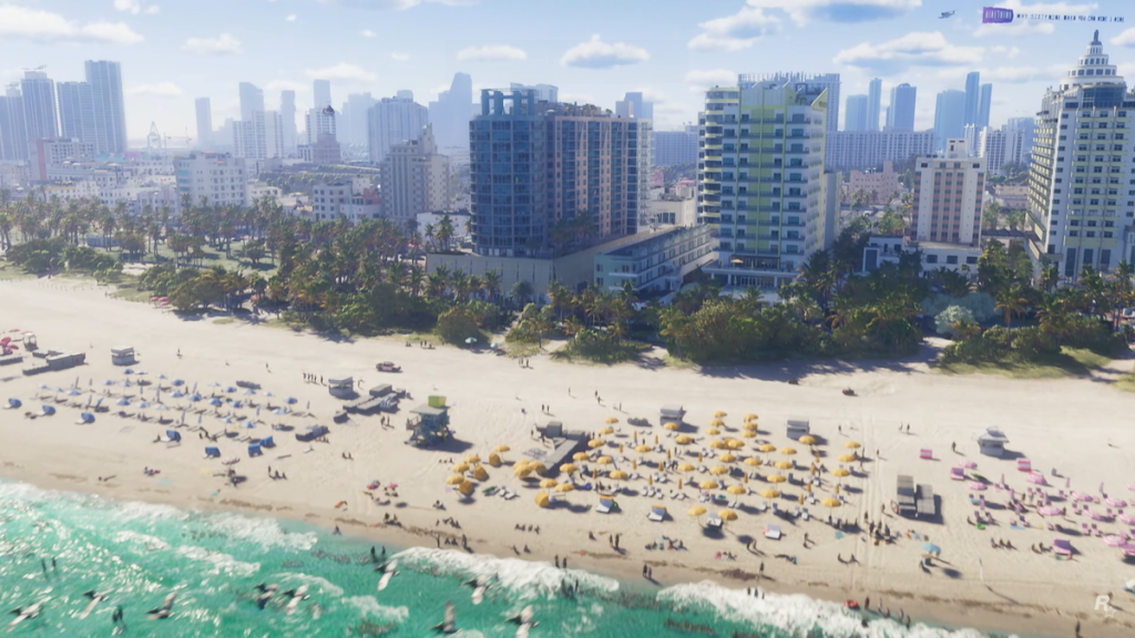 The beaches of Vice City in Grand Theft Auto VI