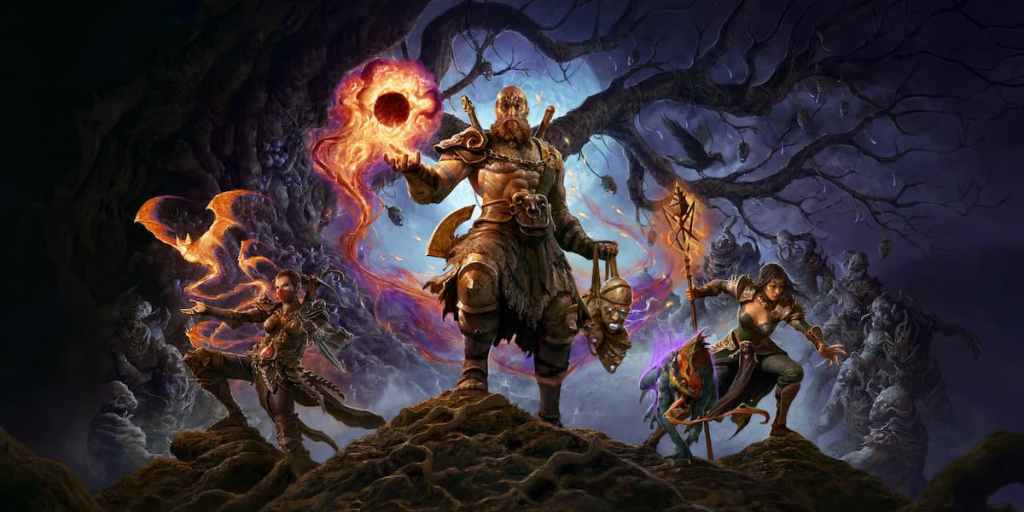 Diablo 4 promo art as part of an article about the best class tier list for Season 7.