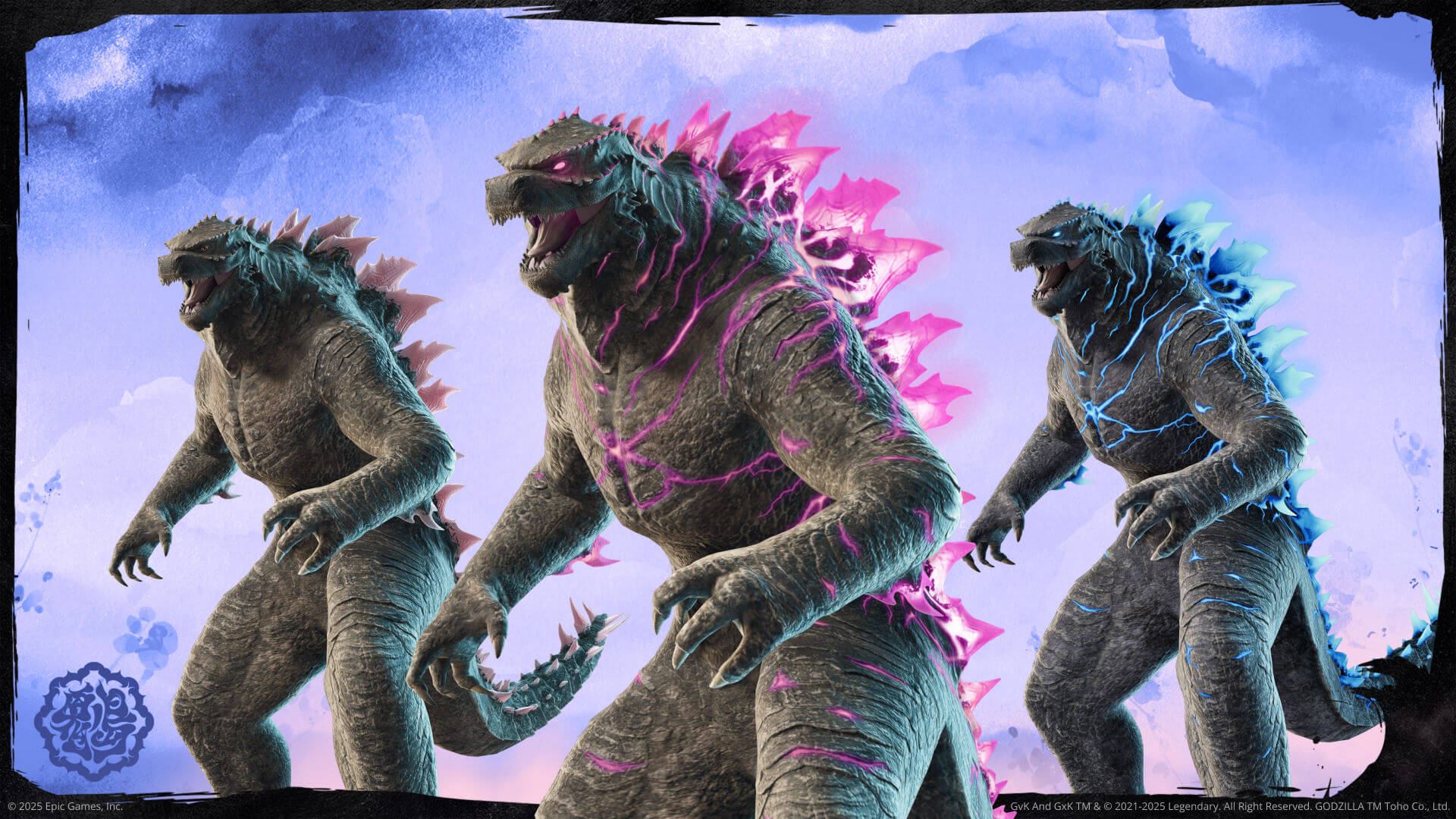 Godzilla skins in Fortnite.