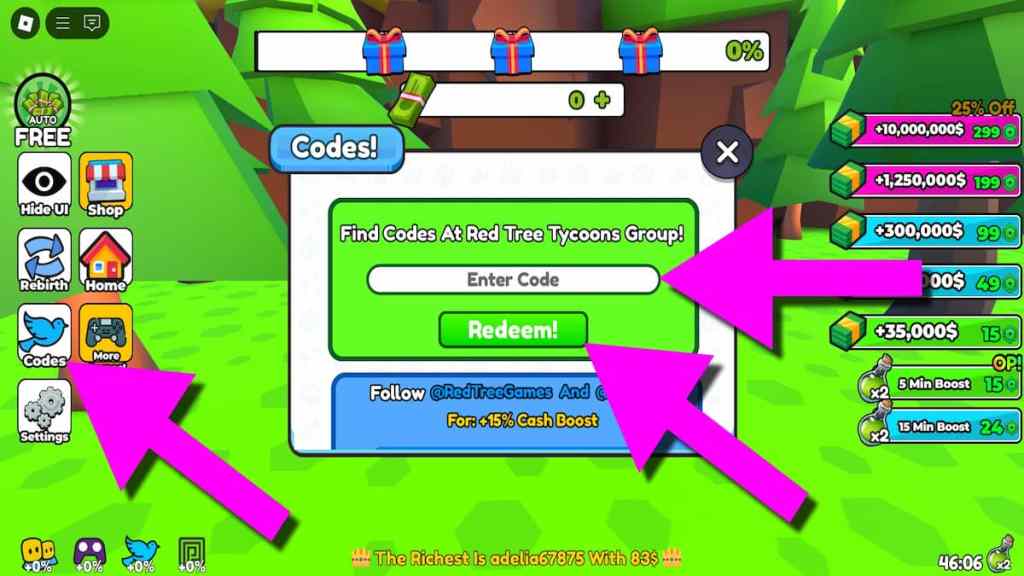 How to redeem Burgeria Tycoon codes