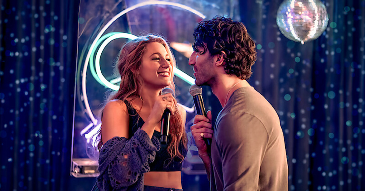 Justin Baldoni and Blake Lively in It Ends With Us.